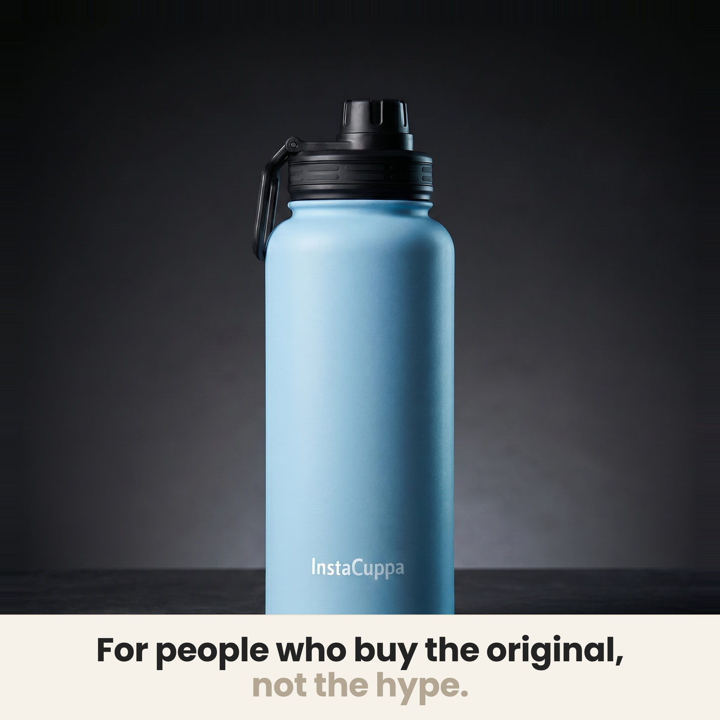 InstaCuppa Insulated Water Bottle 1000 ml - Sky Blue - Lifestyle