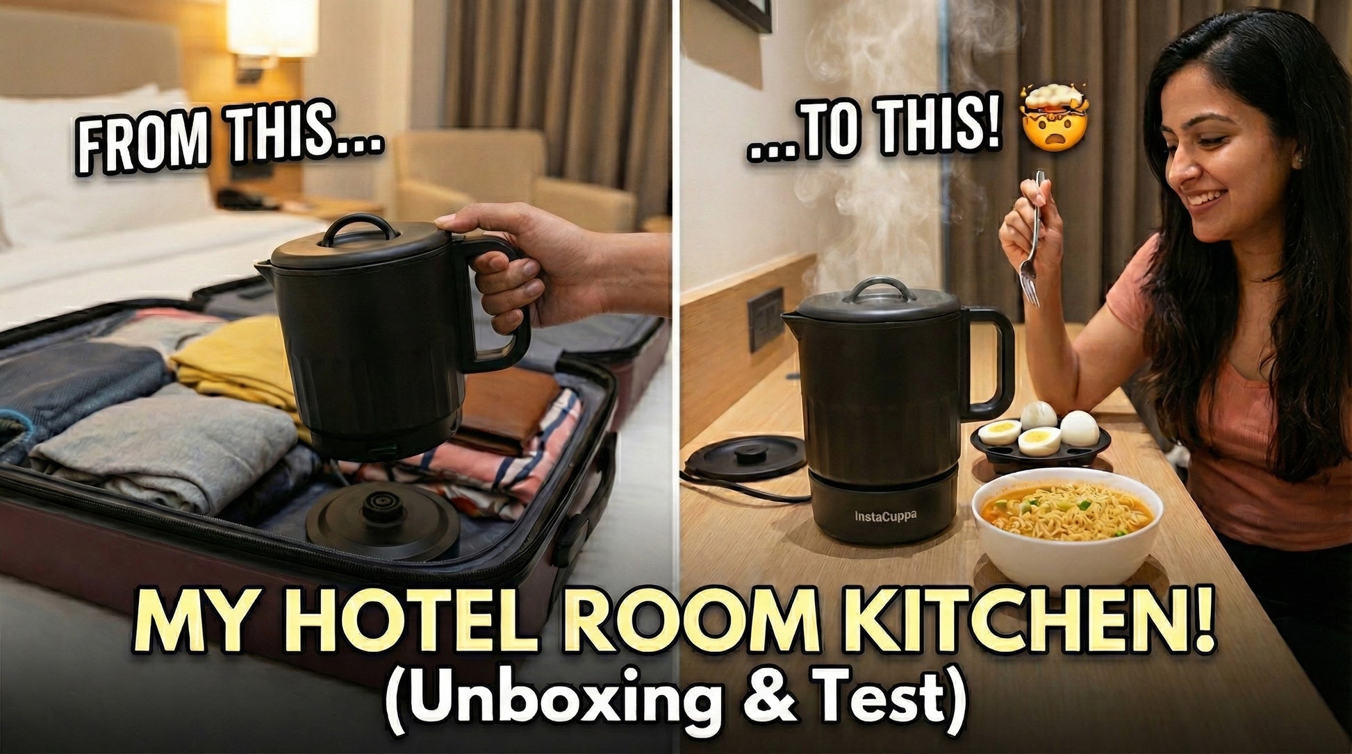InstaCuppa Portable Multicook Kettle 1000ml - Stainless Steel Version Unboxing Video