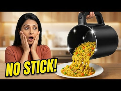 InstaCuppa Non-Stick Portable Multicook Kettle 1000ml | Fry Eggs, Cook & Boil Without Sticking | Keep Warm, Auto Shut-Off & Easy To Clean | Free Egg Tray Included |  Foldable Design - Perfect For Busy Moms Who Travel