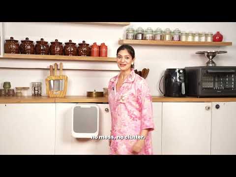 InstaCuppa Smart Sensor Cabinet Trash Bin 7L – Automatic Touchless Battery-Operated Dustbin, Ideal for Kitchen, Bathroom, Kids Room, Includes Cabinet Hanger & Self-Adhesive Hook