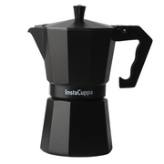 InstaCuppa Classic Stovetop Moka Pot Espresso Maker, Italian Style Percolator Coffee Maker, Durable and Premium Grade Aluminium Build, 300 ML