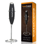 InstaCuppa Premium Handheld Milk Frother with Stand 