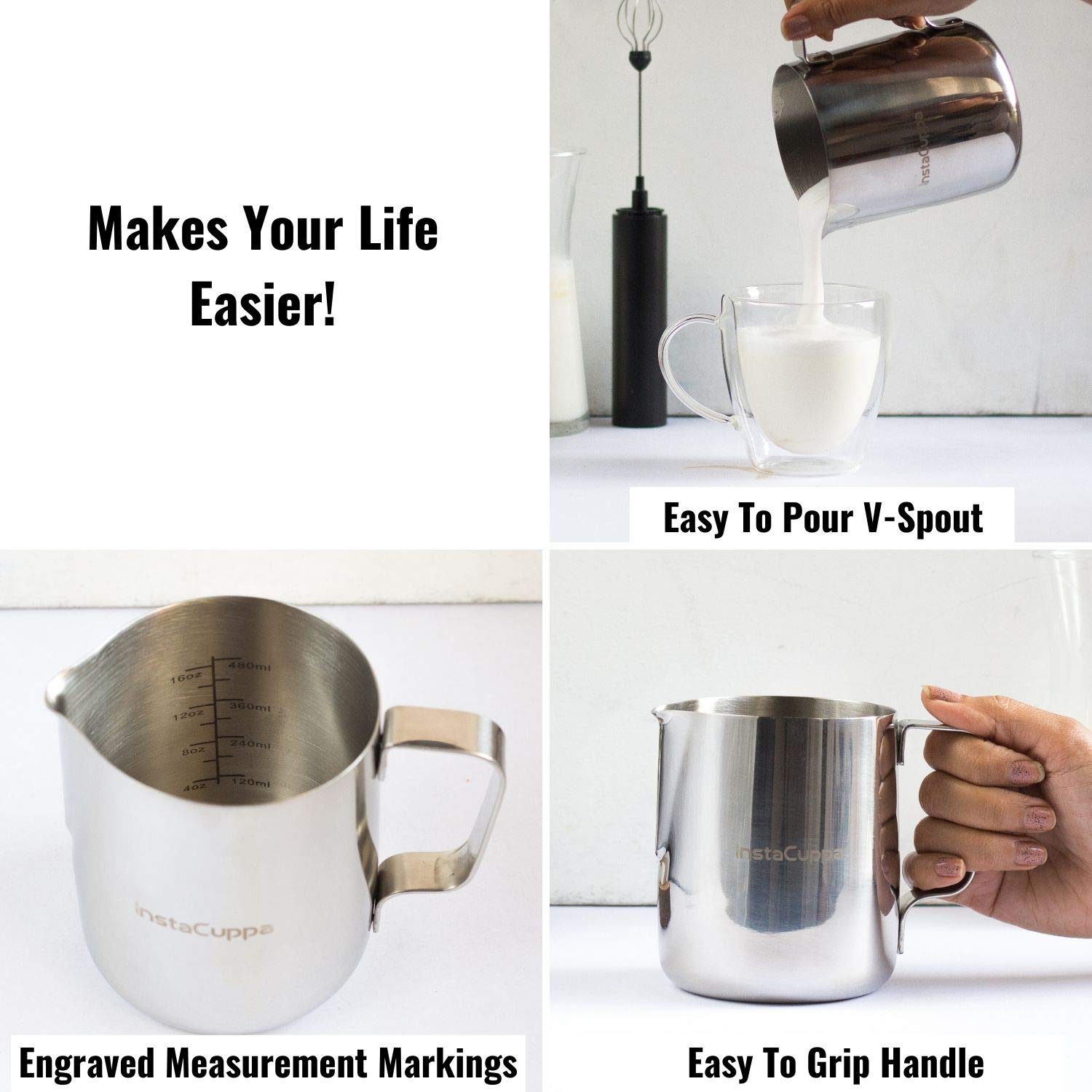InstaCuppa Milk Infuser Pitcher