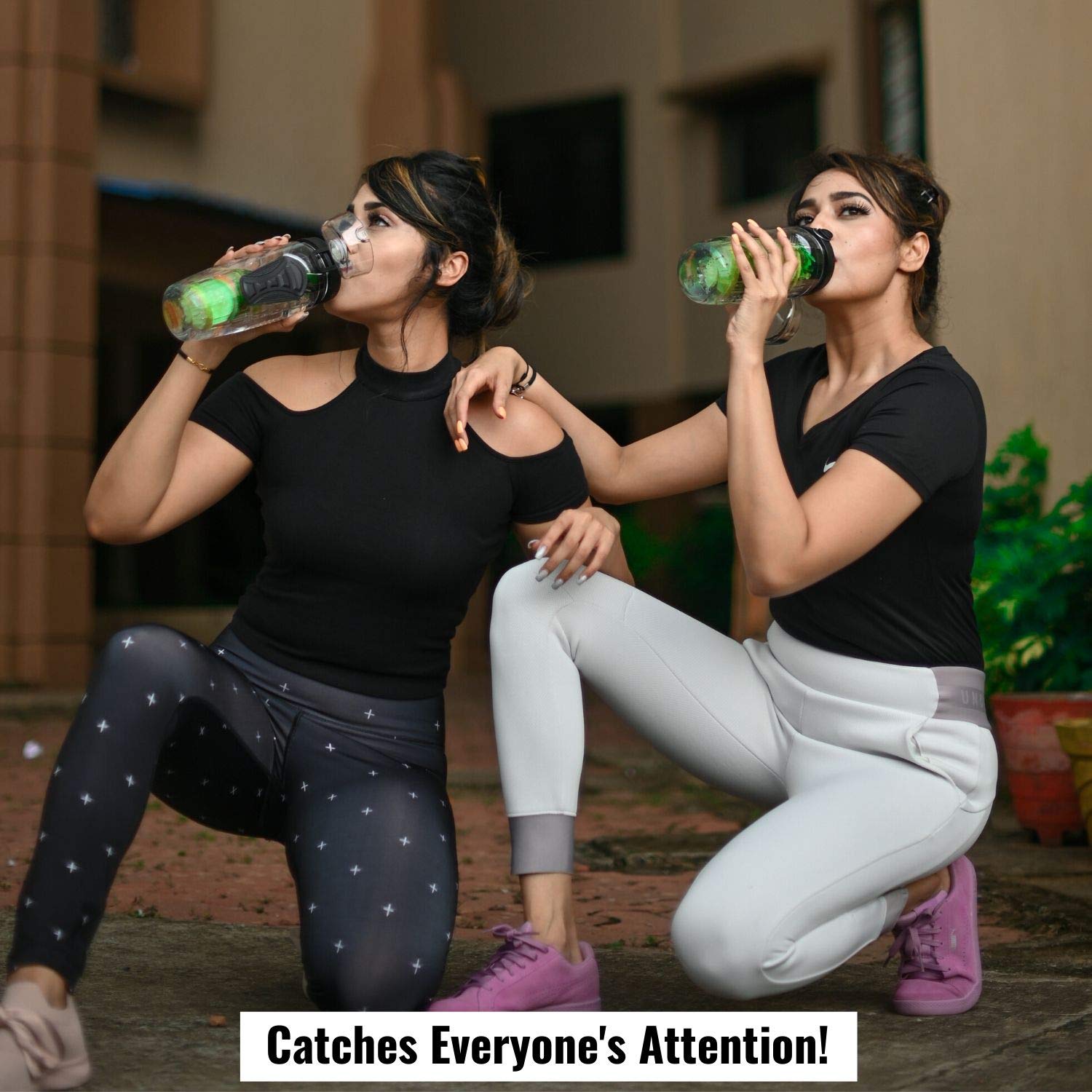 InstaCuppa Glass Water Bottle Shop Now