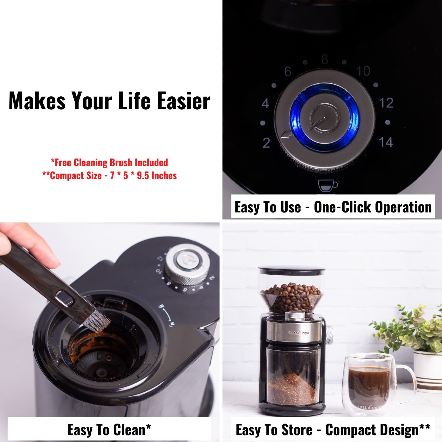InstaCuppa Electric Moka Pot Espresso Maker 