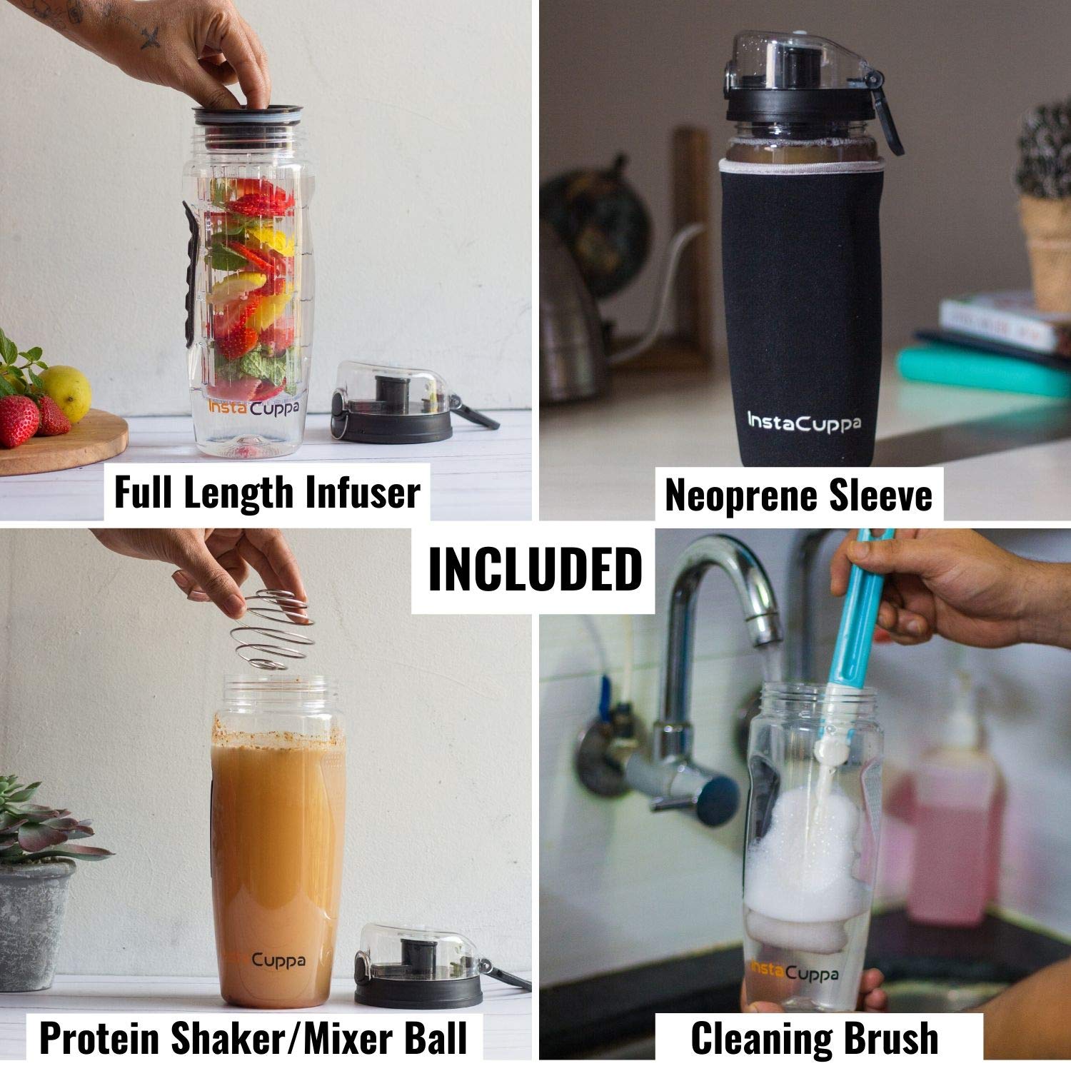 InstaCuppa Electric Protein Shaker - USB Rechargeable for Busy Moms –  InstaCuppa Store