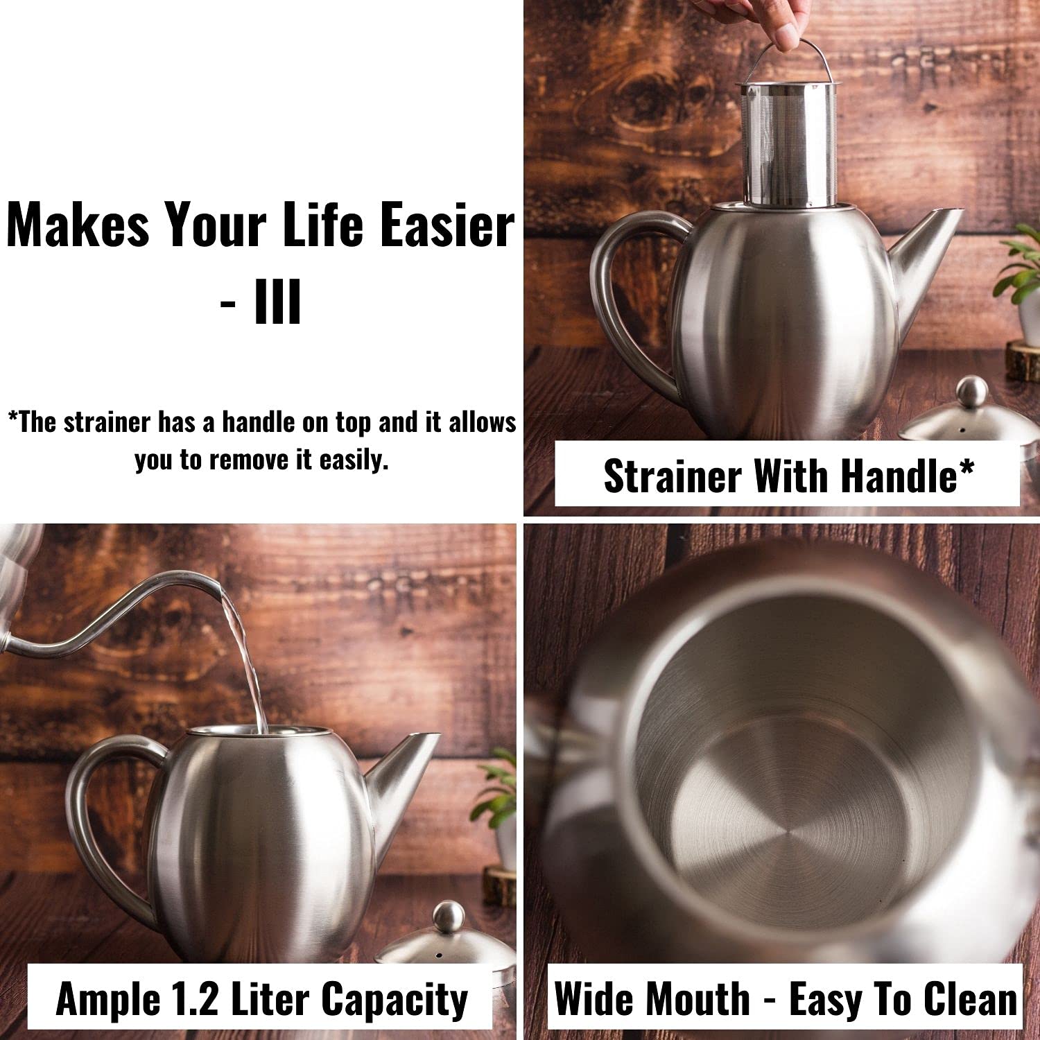 Stainless steel tea shops kettle