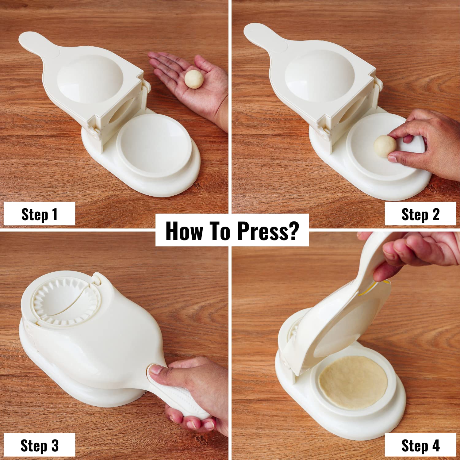 InstaCuppa Dumpling Maker and Momos Maker, 2 in 1 Press and Mould Manual Dumpling Maker