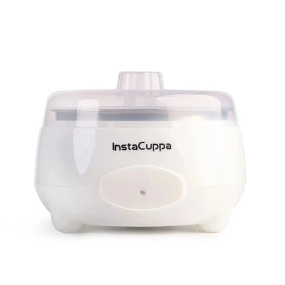 InstaCuppa Automatic Curd Maker Machine 1 Liter white — probiotic yogurt maker with stainless steel bowl