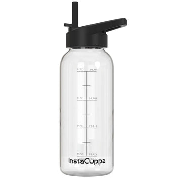 InstaCuppa Borosilicate Glass Water Bottle wi