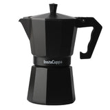 InstaCuppa Classic Stovetop Moka Pot Espresso Maker, Italian Style Percolator Coffee Maker, Durable and Premium Grade Aluminium Build, 300 ML
