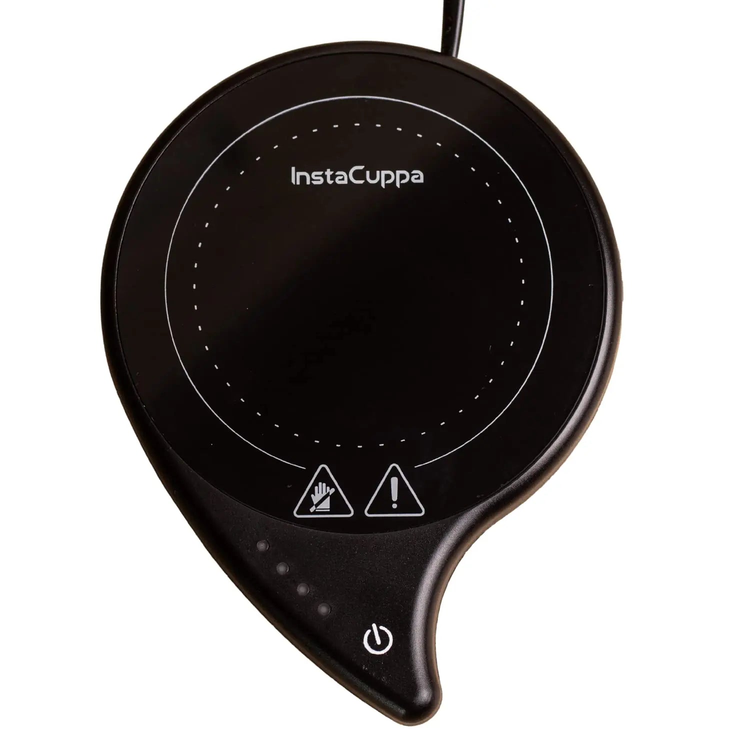 InstaCuppa Coffee Mug Warmer for Desk with 4 Adjustable Temperature Settings - Min 50*C - Max 80*C, 8 Hour Auto Shut Off, Simple Touch Operation, Light Weight and Easy to Carry Around, 40 Watt, Black  40 Watts