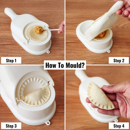 InstaCuppa Dumpling Maker and Momos Maker, 2 in 1 Press and Mould Manual Dumpling Maker 