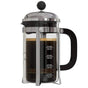 InstaCuppa French Press Coffee Maker with Smooth Plunger Mechanism, 4 Part Filtration, Measurement Markings