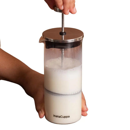 InstaCuppa Heavy Duty Manual Press Fruit Juicer with Premium Quality Cast Iron Build, Professional Citrus Press, Orange Squeezer and Lime Squeezer 