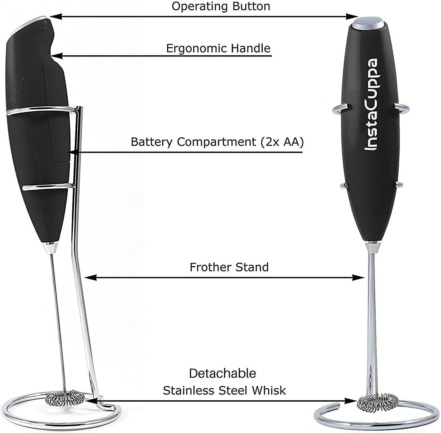 Order InstaCuppa Milk Frother with Glass Pitcher Online