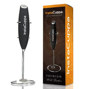 InstaCuppa Premium Handheld Milk Frother with Stand 