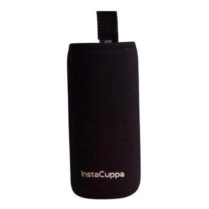 InstaCuppa Neoprene Silicone Sleeve Add on for Glass Bottle 650 ML/1000 ML  Black / 1000 ML