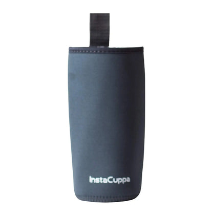 InstaCuppa Neoprene Silicone Sleeve Add on for Glass Bottle 650 ML/1000 ML  Grey / 1000 ML