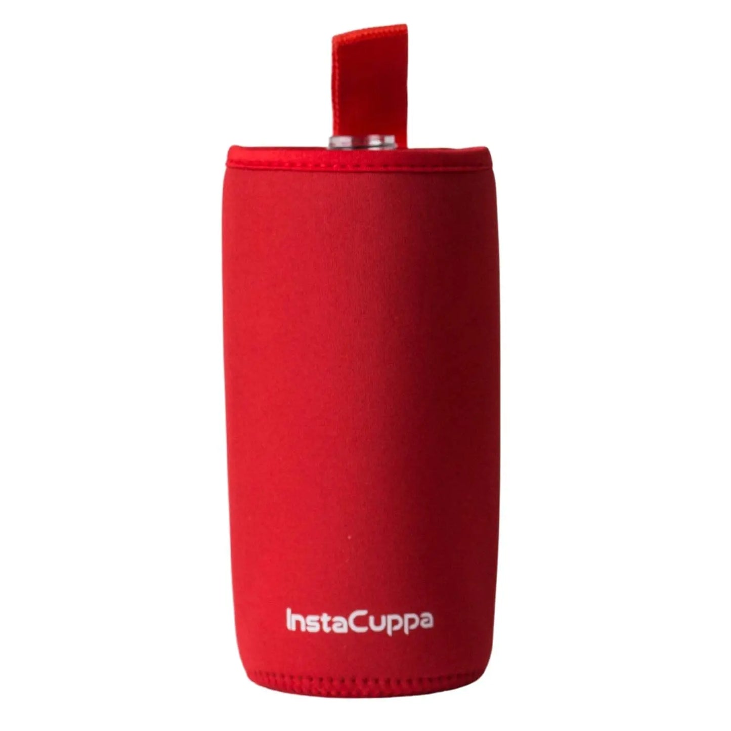 InstaCuppa Neoprene Silicone Sleeve Add on for Glass Bottle 650 ML/1000 ML  Red / 1000 ML