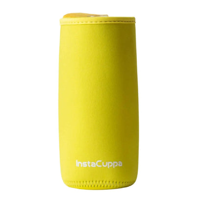 InstaCuppa Neoprene Silicone Sleeve Add on for Glass Bottle 650 ML/1000 ML  Yellow / 1000 ML