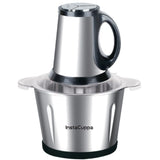 InstaCuppa Premium Electric Chopper with 3 Unique Attachments - Garlic Peeler, Stainless Steel Chopping Blades, Egg Beater - 3 Adjustable Speed Settings, Easy To Grip Handle, Unbreakable Bowl, 2000 ML