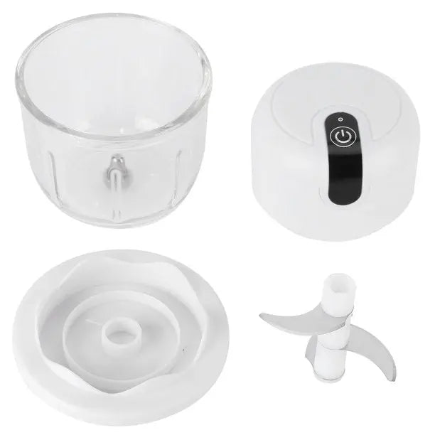 InstaCuppa Rechargeable Mini Electric Chopper, Chops In Less Than 10secs, Simple One Touch Operation, Long Battery Life, Easy To Carry Around 