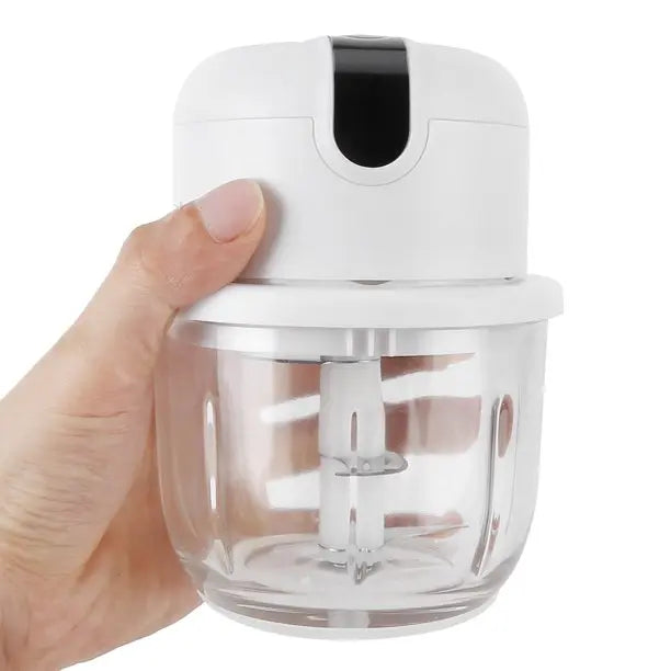 InstaCuppa Rechargeable Mini Electric Chopper, Chops In Less Than 10secs, Simple One Touch Operation, Long Battery Life, Easy To Carry Around 