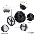 InstaCuppa Replacement Lid with Filter for Travel French Press Mug 400 ML