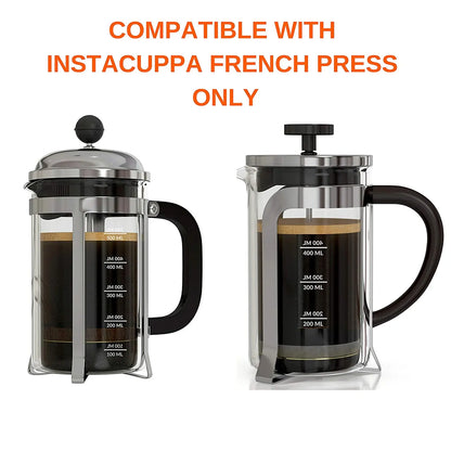 InstaCuppa Spare Glass Carafe For French Press Coffee Maker 350ML / 600ML / 1000ML 