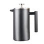 InstaCuppa Stainless Steel French Press Coffee Maker with 4 Part Superior Filtration, Double Walled Vacuum Insulation