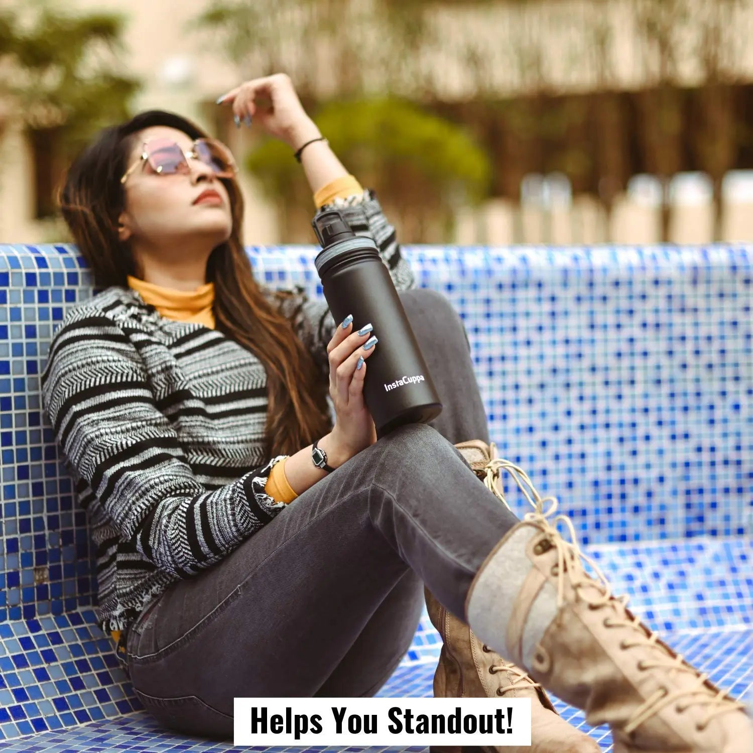 Buy InstaCuppa Thermos Water Bottle with Infuser