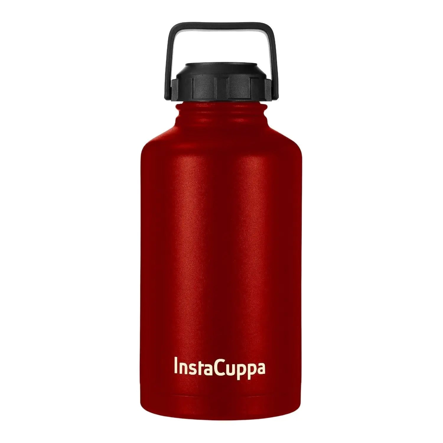 InstaCuppa Stainless Steel Thermos Flask Water Bottle with Sports Sipper Lid, Double Walled Vacuum Insulation  2000 ML / Red
