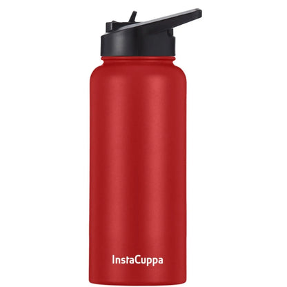 Red InstaCuppa Thermos Water Bottle 