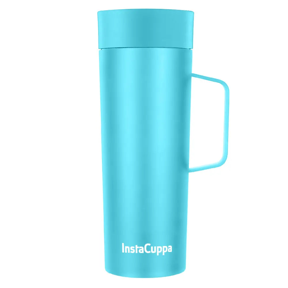 InstaCuppa Vacuum Insulated Coffee, Tea Travel Mug 470 ML, Leak Proof Sipper Lid, Double Walled Thermos Flask,| Shop Now  470 ML / Green