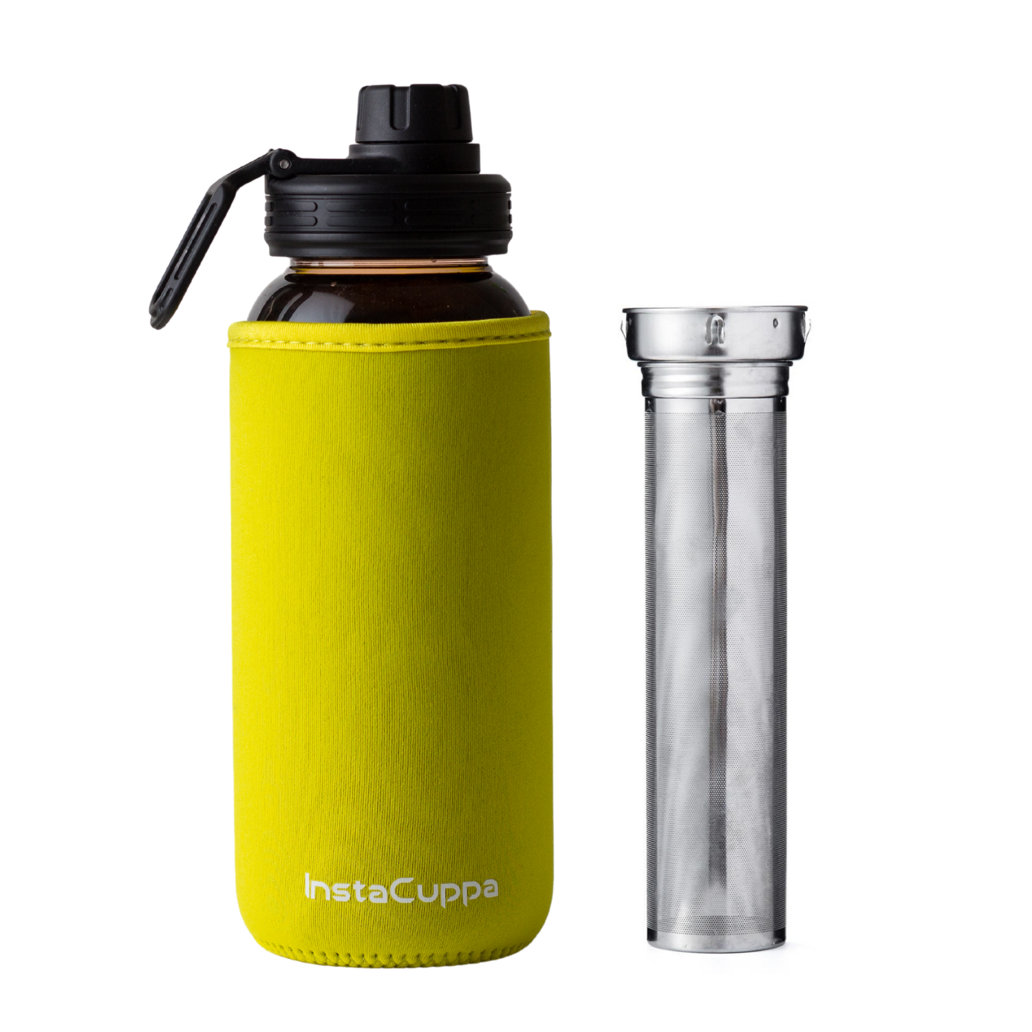 InstaCuppa Neoprene Silicone Sleeve Add on for Glass Bottle 650 ML/100 –  InstaCuppa Store